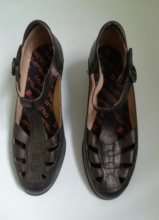 Кожаные удобные туфли calzamedi spain1 фото