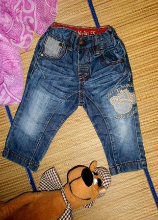 Джинсы для мальчика 6-9мес