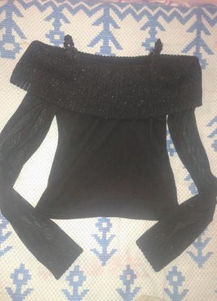 Нарядная кофта блестящая 3