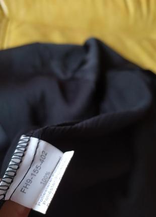Блузка черная с брошью4 фото