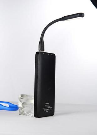 Usb портативный гибкий led светильник лампа usb led для ноута и повера4 фото