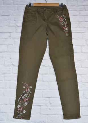 Стильные джинсы с вышивкой от george р.38euro3 фото