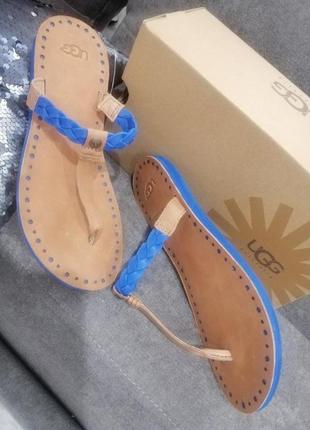 Сандалии ugg bria marine blue2 фото