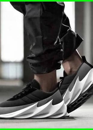 Кросівки adidas sharks чоловічі адідас чорні акули  шарк акулы чорно серые9 фото