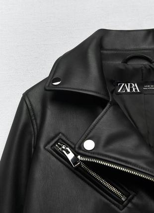 Кожаная куртка косуха zara 💣 новая коллекция ☝️7 фото