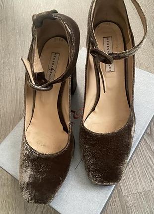 Туфли бархатные