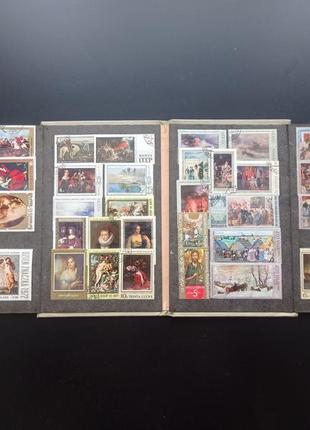 Коллекция марок 1973-1988 год. (40шт. + альбом)