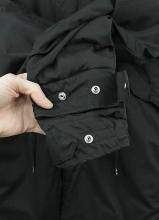 Качественная утепленная куртка парка h&amp;m black parka jacket6 фото