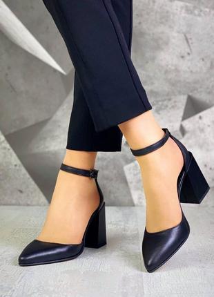🔥 кожаные туфли на каблуке