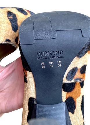 Леопардовые кожаные туфли на каблуке леопардовый анималистичный принт dumond5 фото