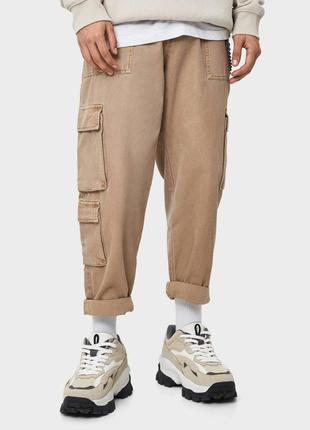 Bershka cargo  мужские брюки карго/чиносы