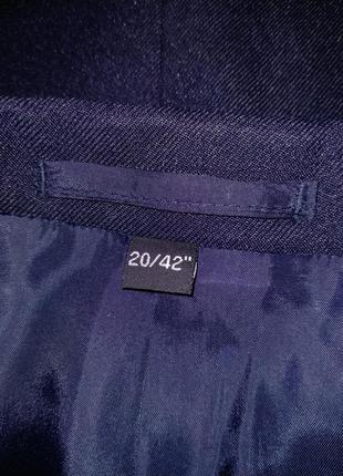 Мужской новый темно-синий классический пиджак жакет3 фото
