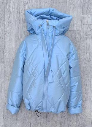 Легка дитяча куртка для дівчинки розміри 128-152
