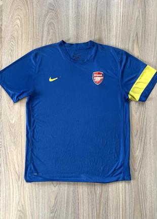 Мужская спортивная тренировочная футболка с принтом арсенал nike fc arsenal1 фото