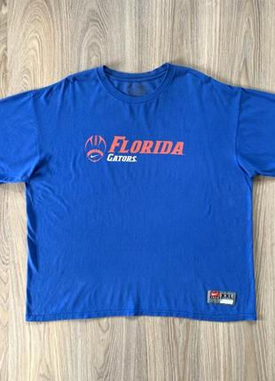 Мужская винтажная хлопковая футболка с принтом nike team florida gators7 фото