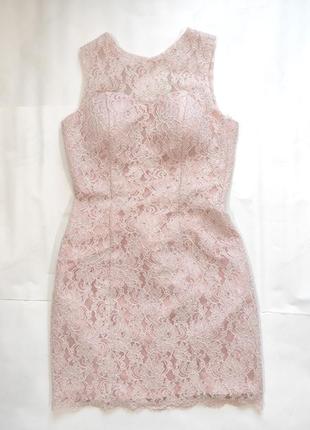 Кружевное платье персикового цвета *1+1=3 на весь ассортимент товаров