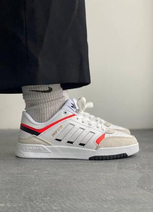Кросівки adidas drop step (білі з помаранчевим)2 фото