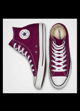 Кеди converse all star high burgundy (m9613c)