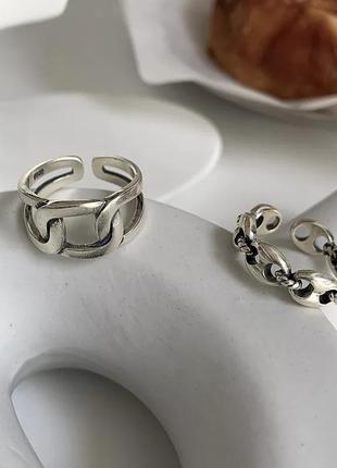Кільце s925 кольцо колечко перстень каблучка ланцюжок срібне стильне модне нове4 фото