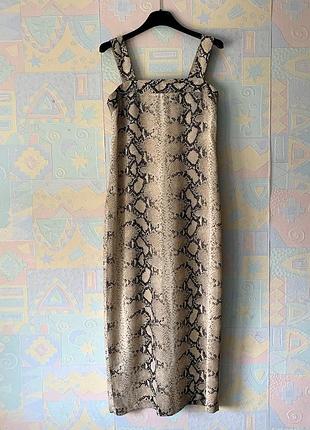 Длинный летний сарафан змеиный принт apart 38