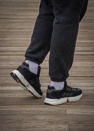 Кроссовки adidas zx torsion black\white5 фото