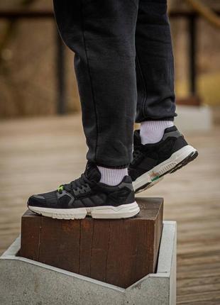 Кроссовки adidas zx torsion black\white6 фото