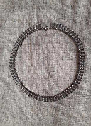 Винтаж 925 серебро колье ожерелье чокер англия