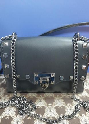 Шикарна шкіряна італійська cross body сумочка!