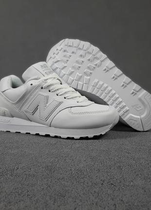 Кроссовки new balance 574 white2 фото