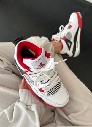 Кроссовки nike air jordan 4 retro fire red3 фото