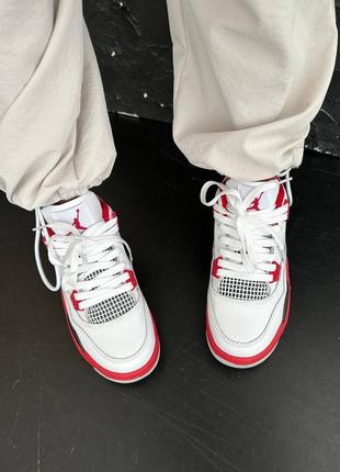 Кроссовки nike air jordan 4 retro fire red6 фото