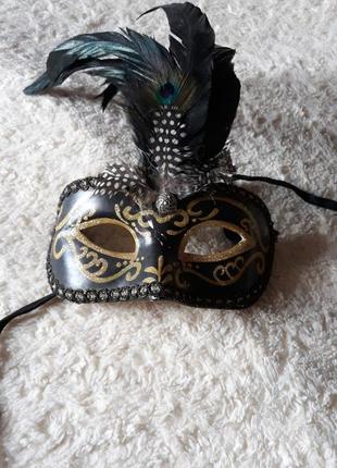 Венеціанська оригінальна маска ручної роботи2 фото