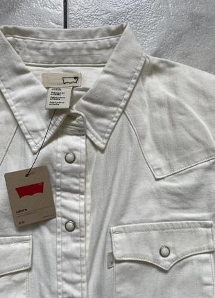 Новая джинсовая рубашка фирмы levi`s размер s4 фото