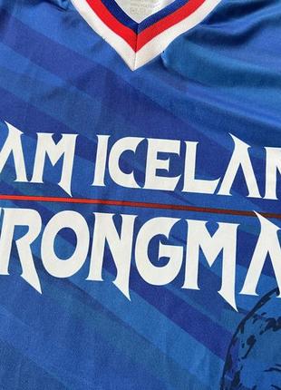 Мужская плотная спортивная стронгмен футболка джерси henson team iceland strongman5 фото