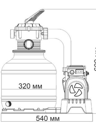 Песочный фильтр для бассейнов с насосом bestway flowclear 58499 7.7 м3/ч,d320, насосы для бассейнов бэствэй9 фото