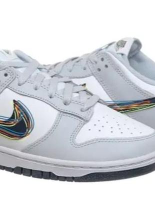 Кроссовки nike dunk low 3d swoosh 250см новые без коробки, оригинал