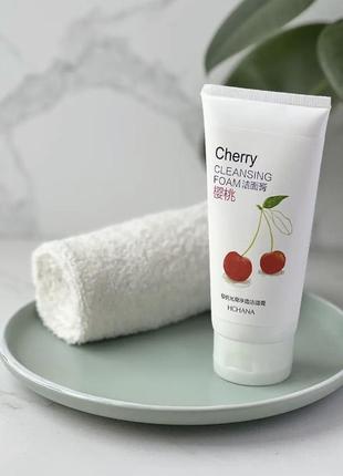 🍒 пенка для умывания hchana cherry cleansing foam 🍒