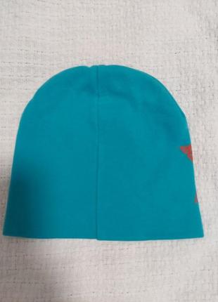Описание шапка детская весна-осень со звездочкой бирюзовая2 фото