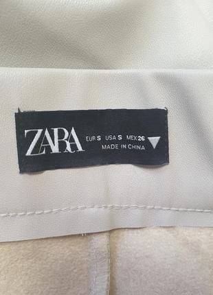 Кожаные брюки zara p.s4 фото