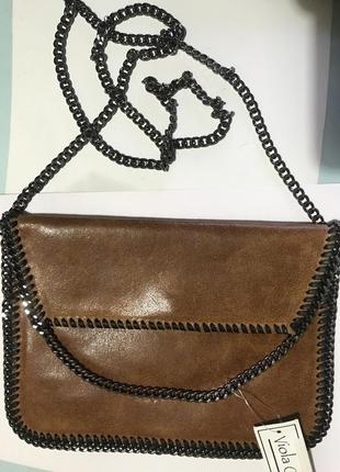 Сумка, клатч, натуральна шкіра, італія.