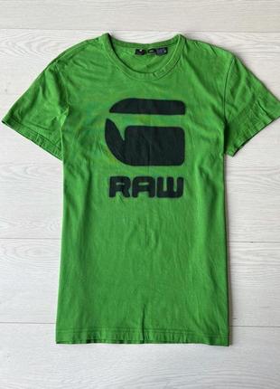 G star raw футболка зеленая
