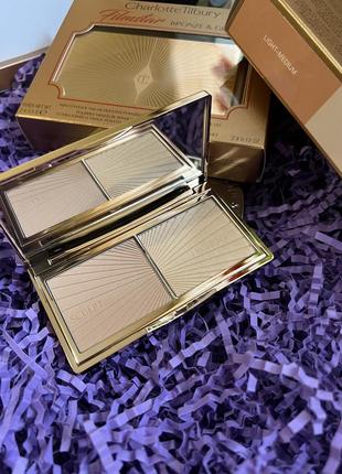 Charlotte tilbury filmstar bronze & glow contour duo палетка скульптора и хайлайтера7 фото