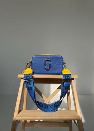 Сумка marc jacobs the snapshot yellow blue5 фото