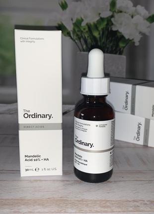 The ordinary mandelic acid 10% +ha легкий пилинг с миндальной кислотой7 фото