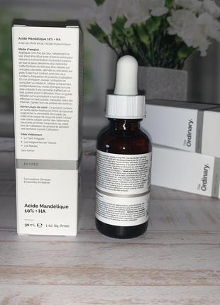 The ordinary mandelic acid 10% +ha легкий пилинг с миндальной кислотой6 фото