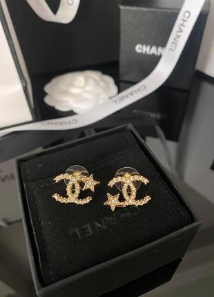 Брендовые серьги позолота, люкс качество