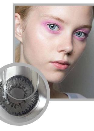 Лінзи кольорові сірі для корекції зору з діоптріями — 1, — 1,5, — 2, — 2,5