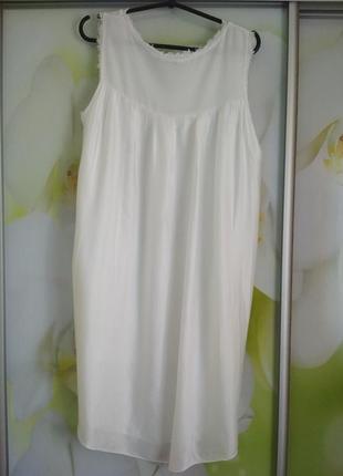 Белое платье туника5 фото