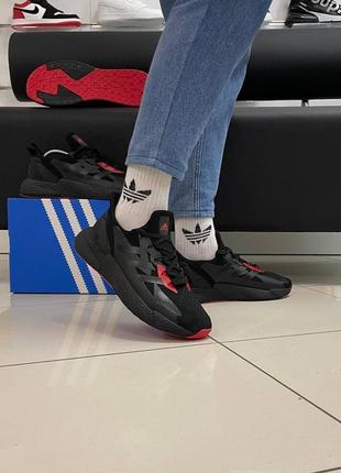 Кроссовки летние adidas x9000 l3 core black/red1 фото