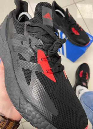 Кроссовки летние adidas x9000 l3 core black/red9 фото